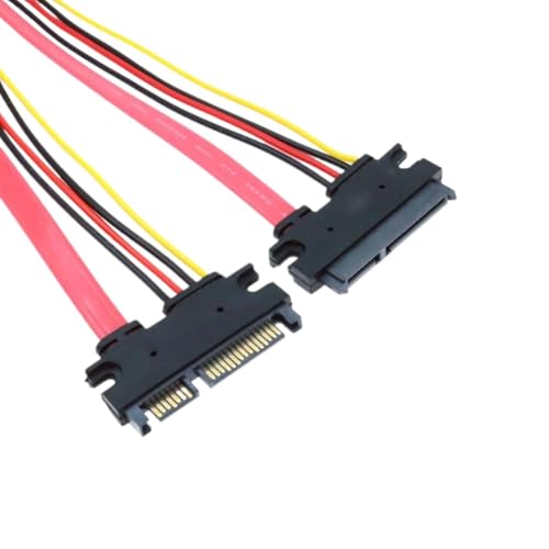 Cable de extensión SATA 0.5 m macho a hembra 22 pines
