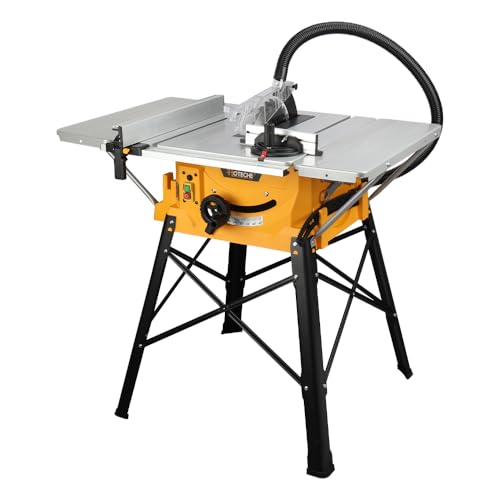Hoteche 10-Inch Table Saw - 15-Amp Electric Power Saw with S...
