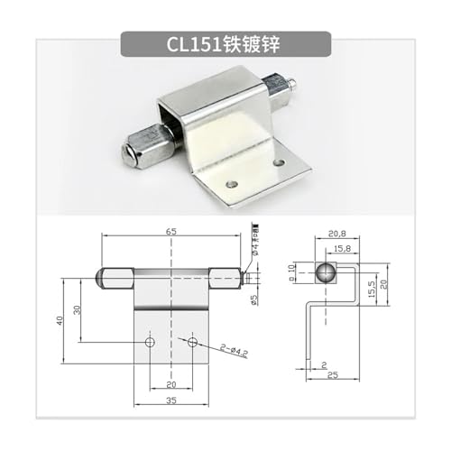 Charnière cachée pour armoire de distribution anti-corrosion à angle droit