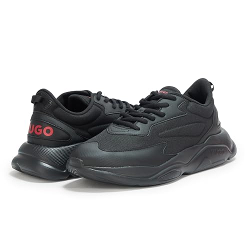 Image of Hugo Men's Running Style Sneakers with Thick Rubber Sole