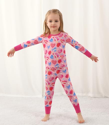 Image of Toddler Boys Girls Clothes Viscose from Bamboo Long Sleeve Top and Pants Clothing Set Soft 2Pcs Kid Outfit