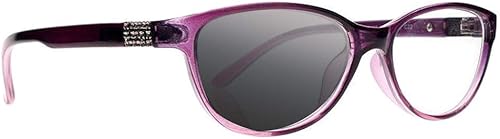 Miniatura 9 de Gafas de sol para lectura con diseño de ojo de gato pequeño fotocromático con diamantes de imitación bifocales