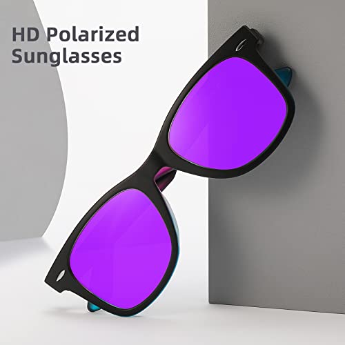Image of MEETSUN Polarized Sunglasses for Women Men Classic Retro Square Frame Driving Sun Glasses UV Protection