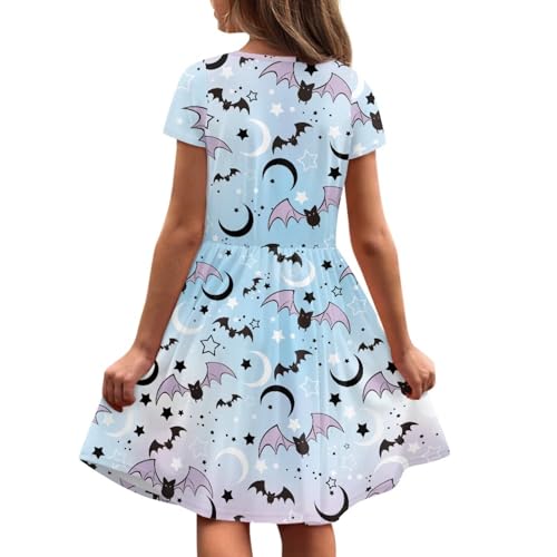 Image of Short Sleeve Dress for Girls with Pockets Cute Toddler Girl Clothes Summer 2-12