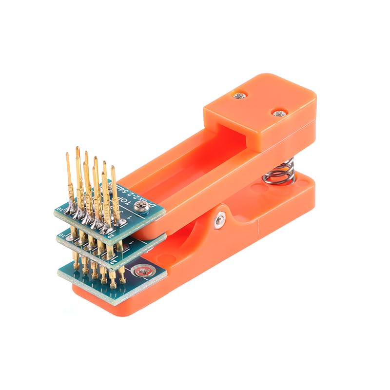 Image of 2Pcs 2.54mm 2 * 5Pin Double Row Test Clip Module Board 5Pin Program Burning Clip 5 Pin PCB 2.54 Burning Fixture Programmer Burning Clip with Wire