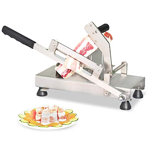 Amazon | Hanchen 手動ミートスライサー 食品級ステンレス鋼 0.2mm-9mm