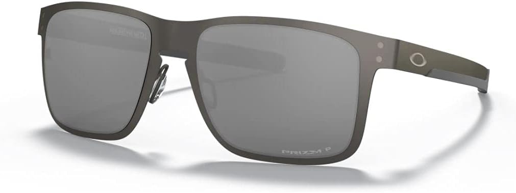 Oakley Holbrook Metal Sunglasses Matte Gunmetal with Prizm Black Polarized Lens 55mm