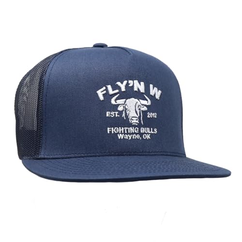 Rodeo Time Dale Brisby Cody Webster Fly'N W Adjustable Snapback Hat (US, Alpha, One Size, 5-Panel - Navy Blue)