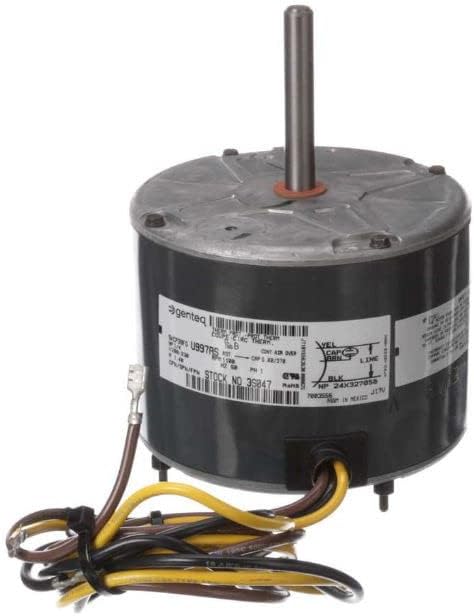 OEM Condenser Fan Motor, Fits Carrier, 1/4 HP 1100 RPM 208-230V, # 3S047 Motor Replaces Part # 5KCP39FGU997AS