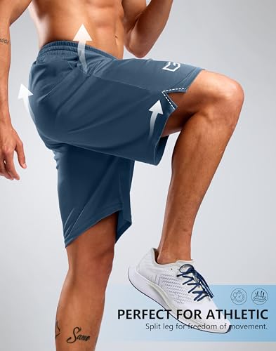 Image of G Gradual Men's Athletic Workout Shorts with Pockets 5 inch /7 inch /9 inch Lightweight Quick Dry Gym Basketball Running Shorts for Men