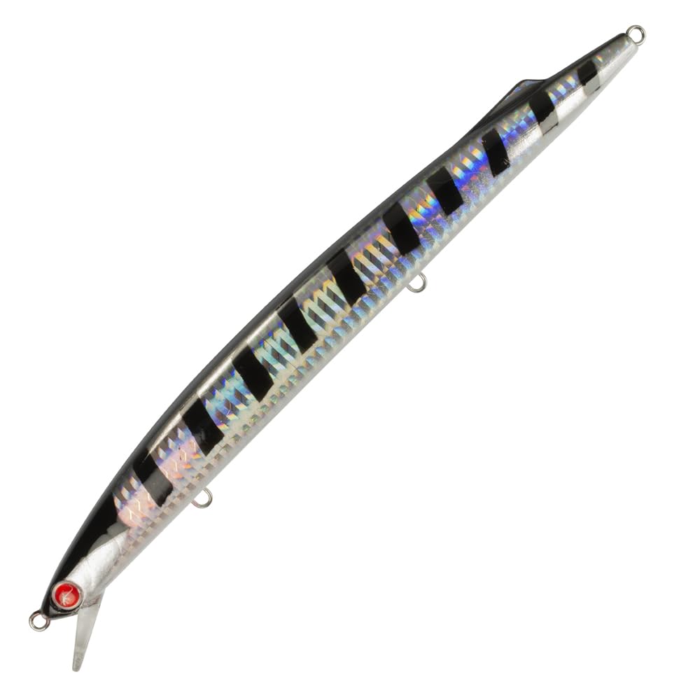 Seaspin Mommotti 190 K – Kunstköder zum Spinnfischen, Long Jerk Minnow Sinking 190 mm 35 g – BKK 4X, Weitwurf – für Meeresräuber