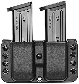 OWB Double Mag Pouch for Glock 17, 19, 22, 23 & More - USA Made - Total Eclipse Double Mag Pouch by Blade-Tech Holsters