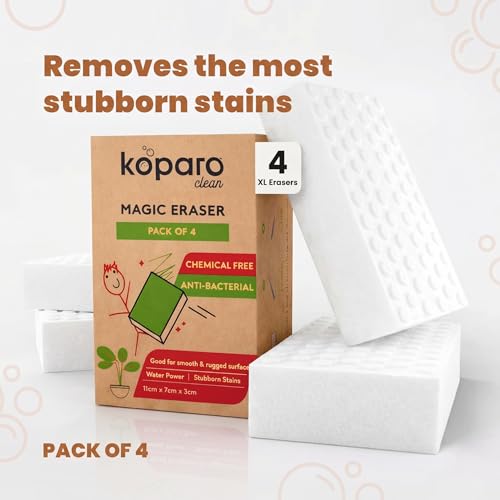 Koparo Store Koparo Magic Eraser Sponge for Wall Cleaning, Pack of 4 - Image 6