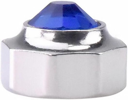 Ewatchparts 1 Watch Crown Compatible With Cartier Santos Watch 3.50mm Stainless Steel Blue