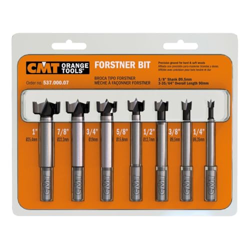 CMT 7-Piece Forstner Bit Set (1/4-1 Diameter)