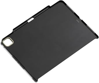 حافظة Satechi iPad Pro مقاس 12.9 بوصة M2/M1، حافظة جلدية نباتية لجهاز iPad مغناطيسي مع شحن Apple Pencil 2، متوافقة مع Apple Folio، لوحة مفاتيح سحرية - أسود