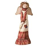 Cute Country Upright Vacuum Cover Dress Angel Girl Wings Whimsical Decor