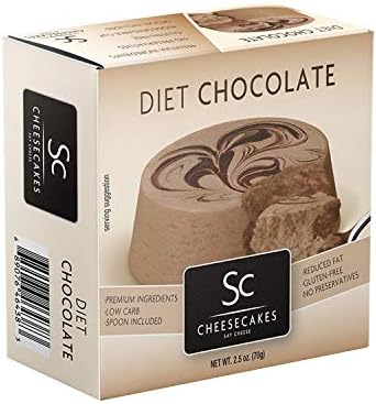 Pack of 12 Say Cheese Gourmet Mini Diet Cheesecake - Diet Chocolate
