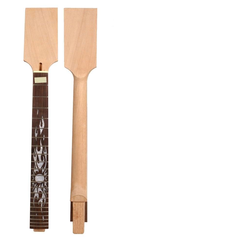 Tête de pagaie manche guitare en acajou, 22 frettes, 24.75 pouces, palissandre