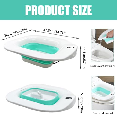 Baignoire de sitz pour toilettes pliable contre la douleur post-partum - 3