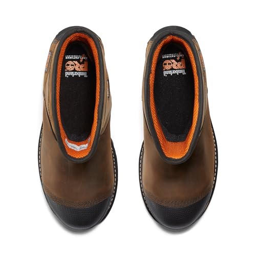 Timberland PRO Timberland PRO Men's Boondock Pull-On Composite Safety Toe Puncture Resistant Insulated Waterproof Industrial Work Boot, Brown-2024 NEW, 15 W US