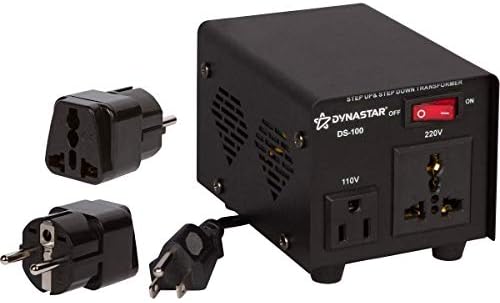 Dynastar Step Up & Step Down Voltage Converter and Transformer, 110-220 to 220-240 Volts; Heavy Duty, Extra Durable Lifetime Coil, 5-Year-Warranty, 100 Watts