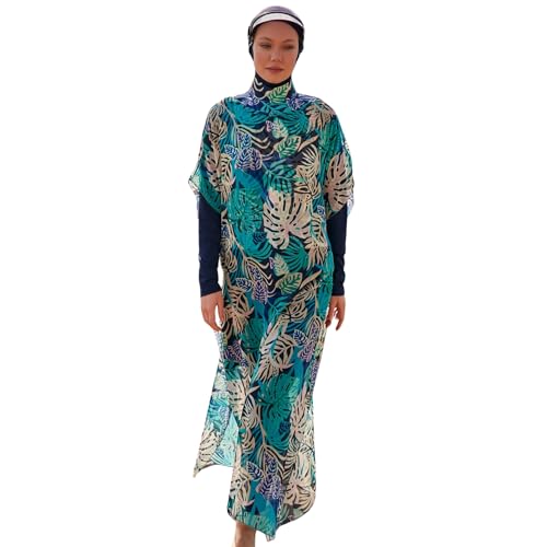 Islamic Long and Loose Kimono for Women | Quick-Drying Modest Cover-Up Dress for Summer | Pareo - Kimono