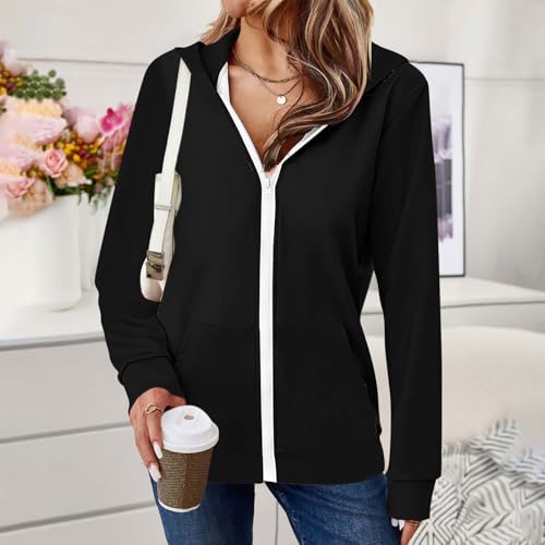 Ladies Jacket Hoods Outfits for Women Long Sleeve Hooded Winter Fall Jacket 2025 Y2K2