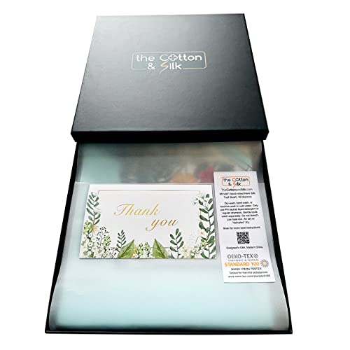 TheCotton&Silk 36" Square Hand-rolled Hem Mulberry Silk Twill Scarf, 18 Momme, Double-side Print4