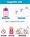Sippy Spouts for Philips Avent Anti-Colic Baby Bottles, Soft 100% Silicone Sippy Cup Nipples, 6m+, Variable Flow, 6 Count
