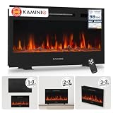 KAMINIO® Marlon Pro Chimenea eléctrica Decorativa con Calefactor