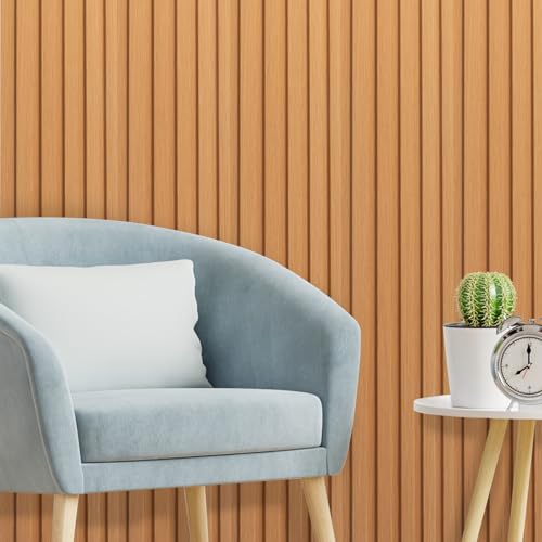 Image of Art3d 108 x 6 Inch WPC Slat Wall Panels, 3D Wall Accents, 8-Pack, Boxwood