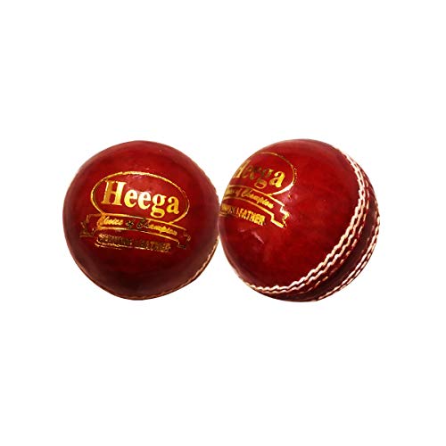 Heega ™ Cricket Practice Leather Ball (Pack of 2)