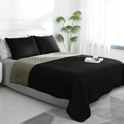 Easy-Going Full/Queen Size Reversible Quilt Set with 1 Quilt and