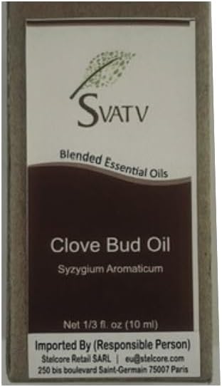 SVATV Clove Bud Essential Oil Therapeutic Grade Aromatherapy Oils Fragrance Oil for Diffuser Yoga Massage & DIY Personal Care 10 ml