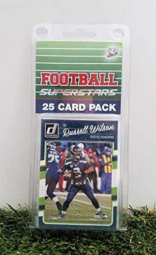Seattle Seahawks- (25) Card Pack NFL Football Different Seahawk Superstars Starter Kit! Comes in Souvenir Case! Great Mix of Modern & Vintage Players for The Super Seahawks Fan! by 3bros
