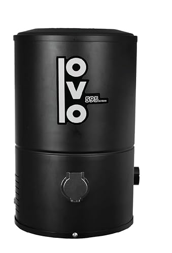 Image of OVO Wall Mounted House Vacuum Cleaner, fits in Closet and Tight Spaces, 595 Airwatts, Use with Disposable Filtration Bags, 18L / 4.75 gal, Certified for North America