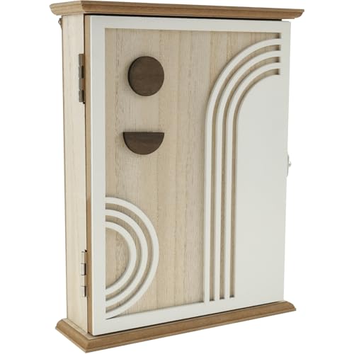 Wooden Key Box Wall Mount,Rustic Key Box Decorative Key Cabinet