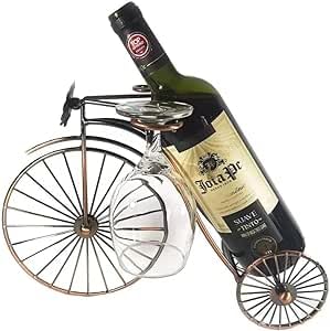 Mesa de Suporte Decorativa para Vinho & Suporte para Garrafa de Bicicleta