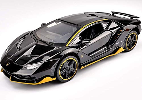 Image of Magicwand 1:32 Scale Die-Cast Metal Centenario LP 770-4 Car with Openable Doors and Pull Back Action【Pack of 1】【Black】