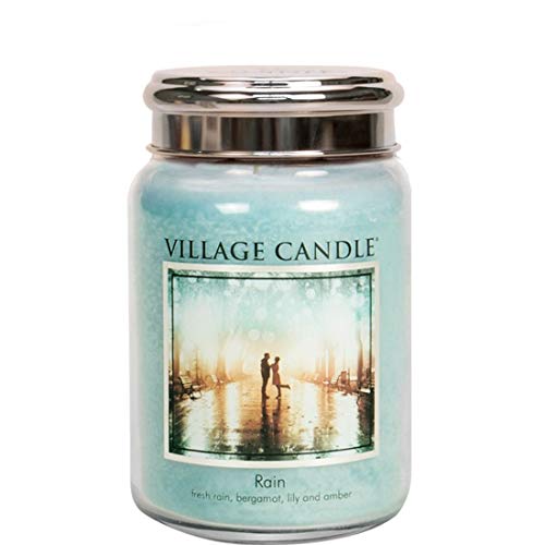Village Candle Bougie Bleu Grande Taille