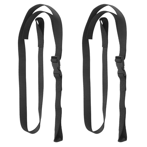 llguz - Pontoon Ladder Pull Up Strap Using for Most Heavy Duty Pontoon Boat Ladder, 1" Black Polyester Webbing, 4500 LB Breaking Strength 2-Pack