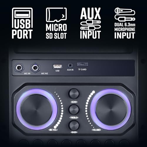 Image of ZEBRONICS Zeb-501 Moving Monster 2X8L Bluetooth Trolly Party Speaker