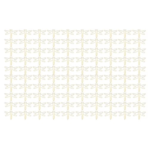 Pinzas Papelería Bonitas mariposa, Clips de Metal Dorado 100 piezas - Pinzas Grandes Antideslizantes resistentes al óxido, ideales para oficina y material de oficina