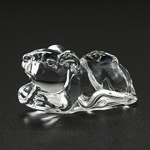 AAPIE Decoración de Cristal Mini Estatua de ratón de la Suerte, figuritas en Miniatura, pisapapeles, Cristal, Arte, Regalo, Adorno de Animales, Accesorios de decoración del hogar Decoración del hogar