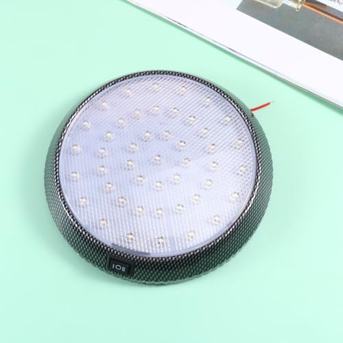 Luces LED redondas de techo para coche fabricadas en plástico duradero pack de 2 7