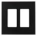 Leviton S262C-C0E To Be Changed, 2-Gang Midsize Decora Coverplate, Cheetah, Black