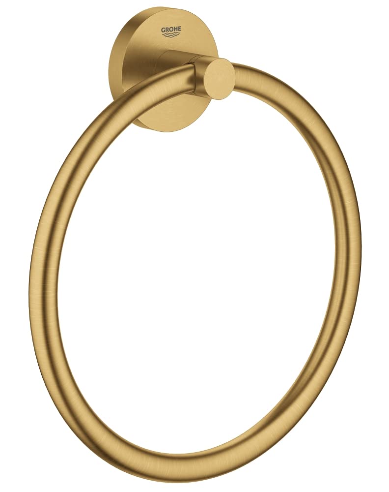 GROHE 40365GN1 Essentials-Handtuchring, gebürstet, Cool Sunrise