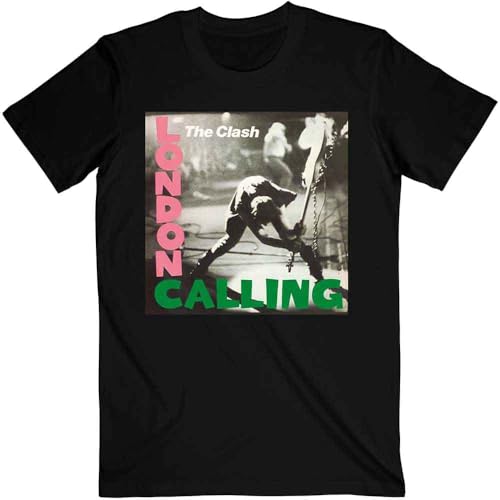 The Clash London Calling Official Tee T-Shirt Mens Unisex (X-Large) Black