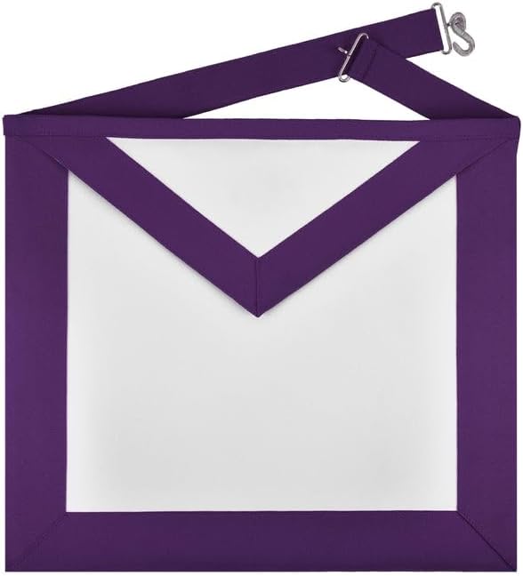 BRICKS MASONS Superintendent Allied Masonic Degrees Apron - Purple Grosgrain Ribbon
